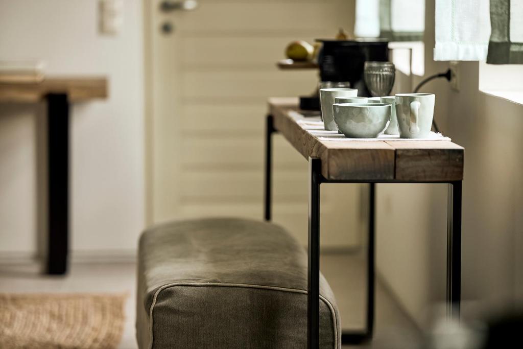 Posezení v ubytování Niove Suites Milos