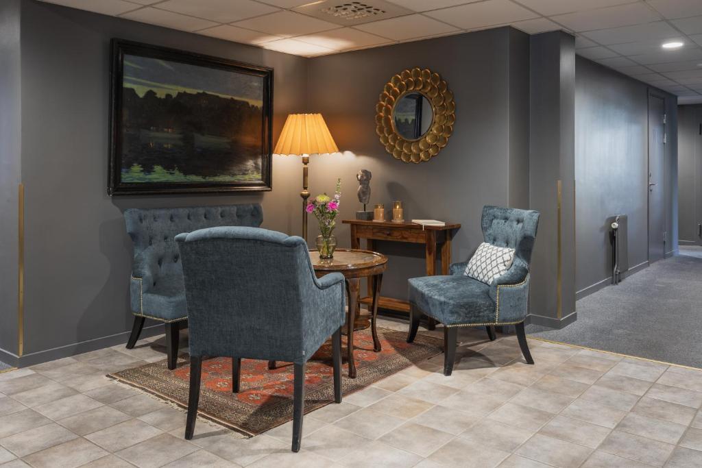 Posezení v ubytování Hotell Leksand