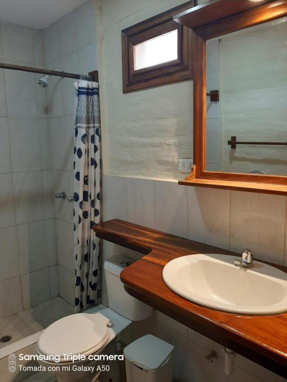 Koupelna v ubytování Hotel La Vista