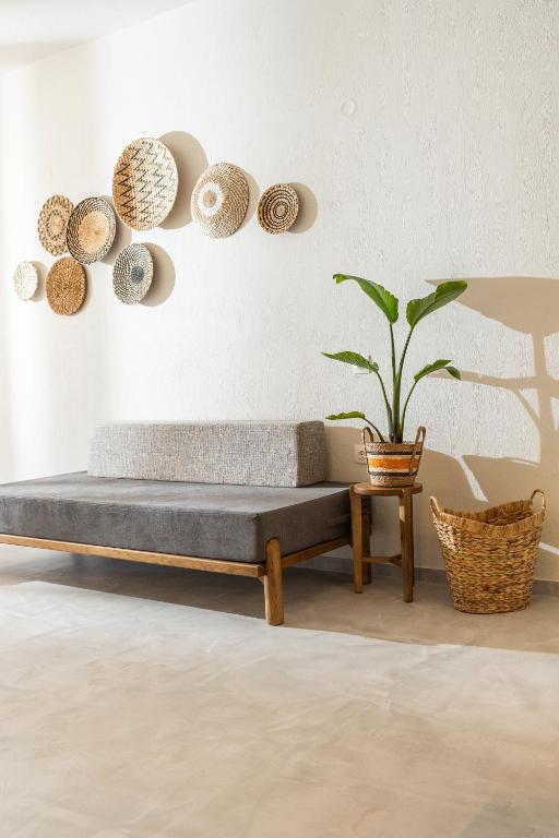 Posezení v ubytování Dohos Skiathos Suites