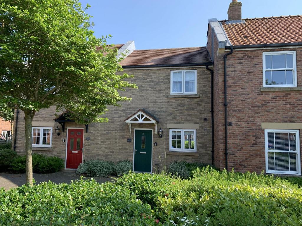 Bygningen som feriehuset ligger i