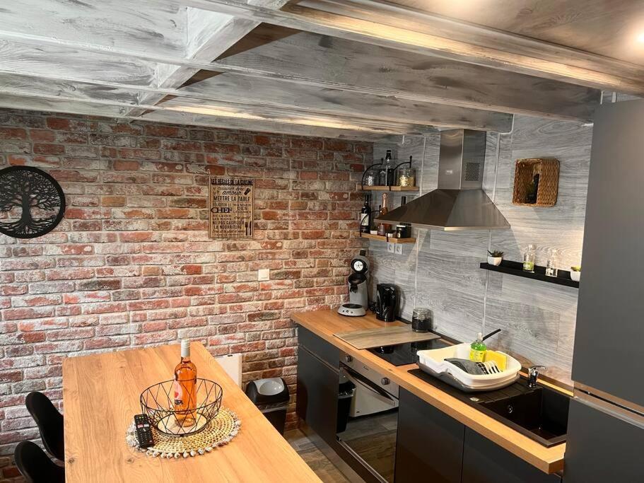 Kuchyň nebo kuchyňský kout v ubytování Top Loft Perles 4 des Châteaux