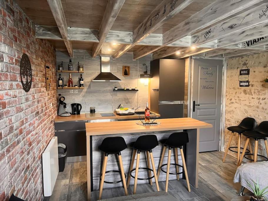 Kuchyň nebo kuchyňský kout v ubytování Top Loft Perles 4 des Châteaux