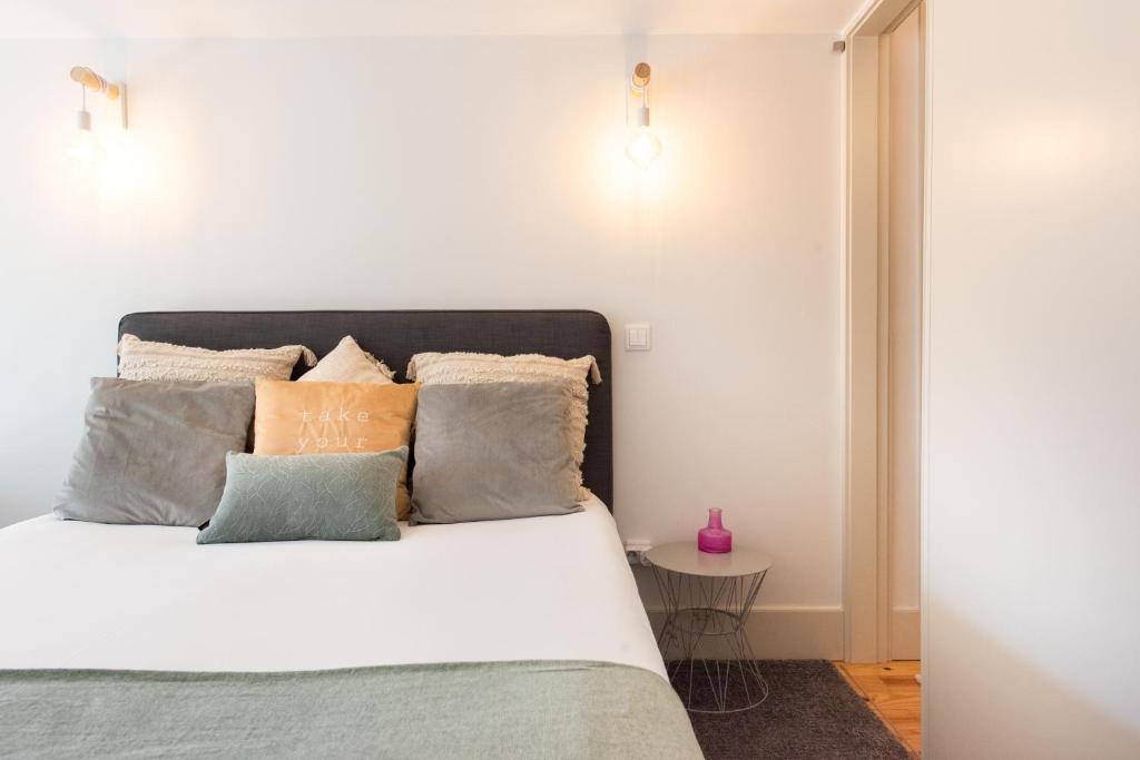 Postel nebo postele na pokoji v ubytování Casa Barros - Miragaia