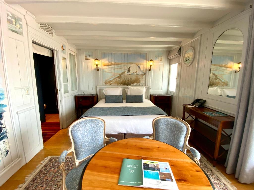 HR Hôtel-Restaurant & Spa Marin - 高级间 - 部分海景