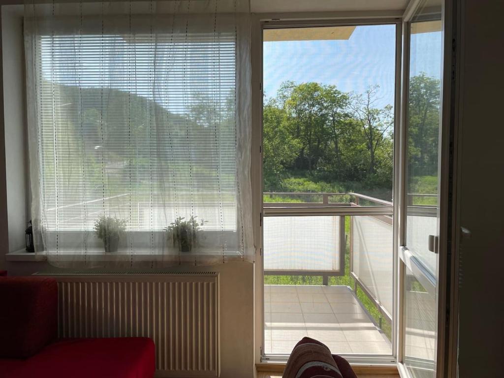 Balkón nebo terasa v ubytování Apartmán IRIS Podhájska