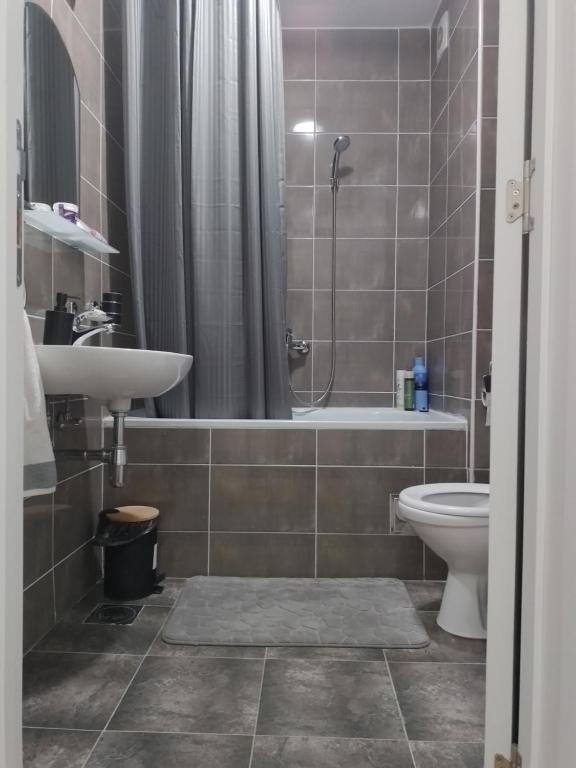 Koupelna v ubytování Lilien apartman