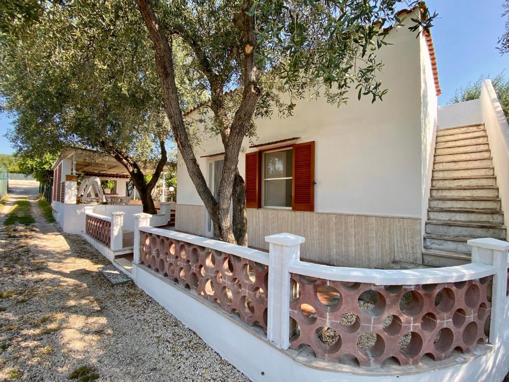 Bygningen som feriehuset ligger i