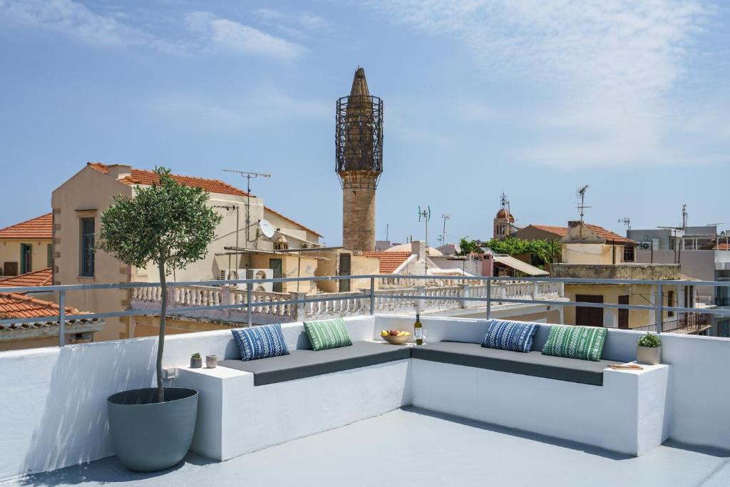 Balkón alebo terasa v ubytovaní SAGE lovely loft in the heart of Rethymno