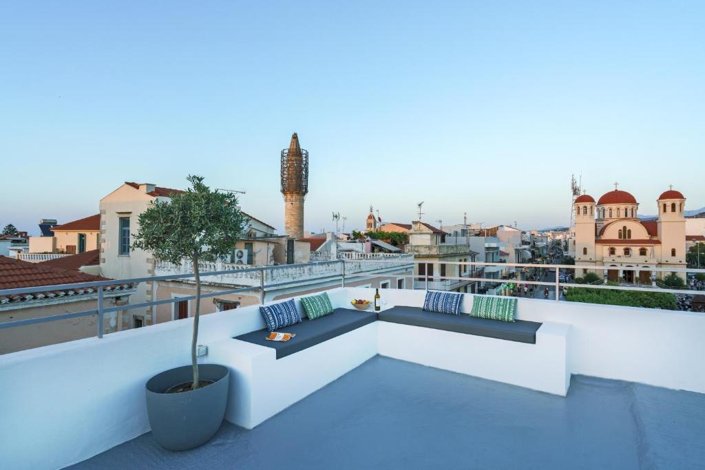 Balkón alebo terasa v ubytovaní SAGE lovely loft in the heart of Rethymno