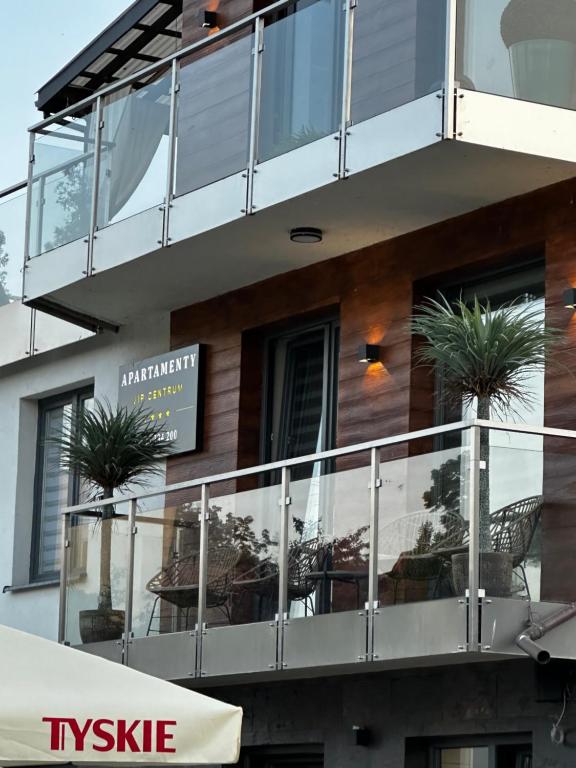 Balkón nebo terasa v ubytování Apartament VIP CENTRUM