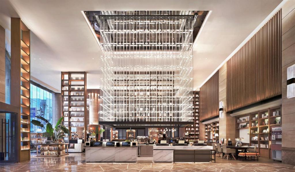 Posezení v ubytování Wanda Yi Hotel Wuxi