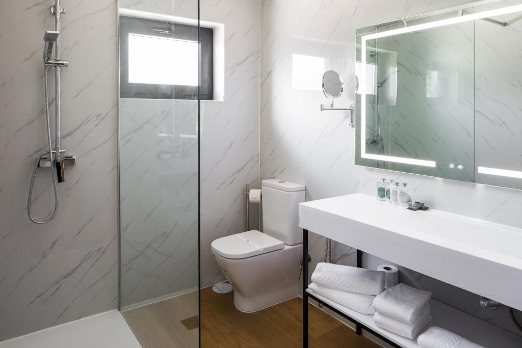 Koupelna v ubytování Hotel Lara