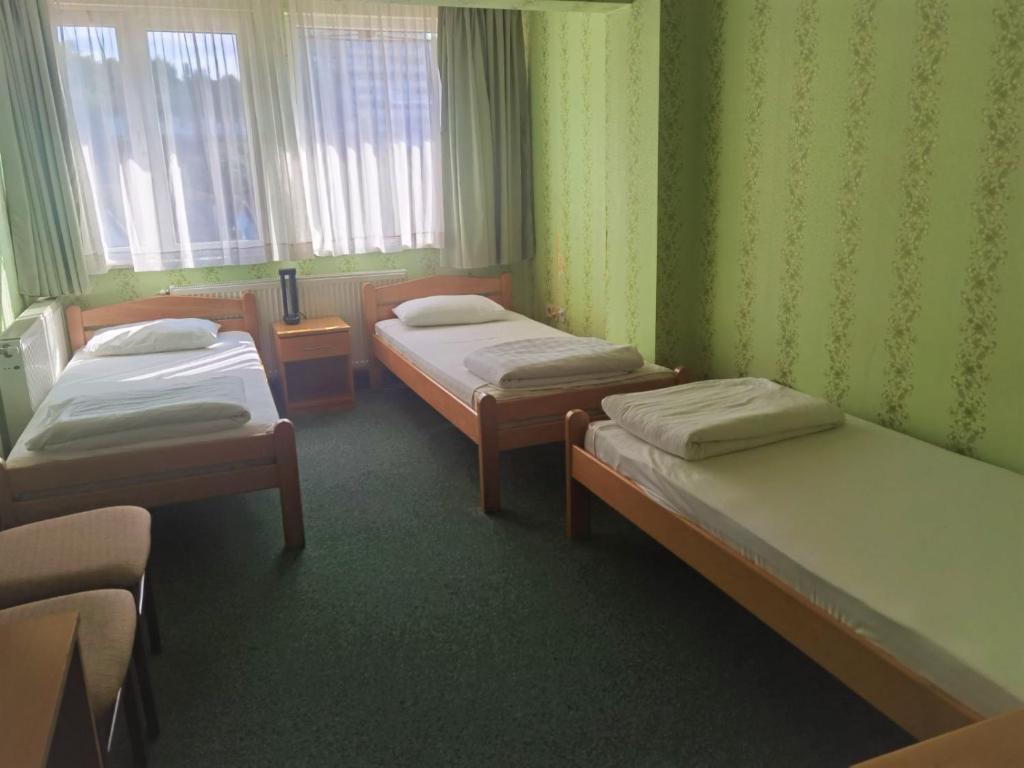 Postel nebo postele na pokoji v ubytování Hotel Slodes