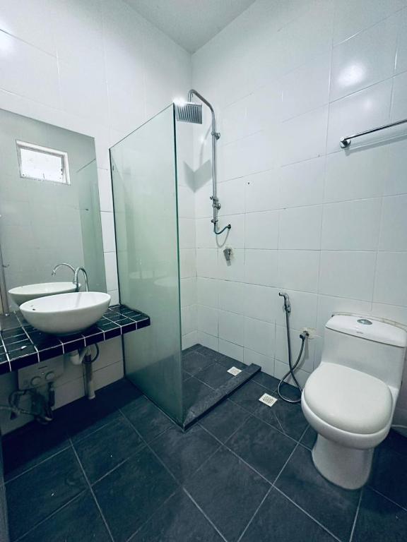 Koupelna v ubytování Kuu Inn Motel