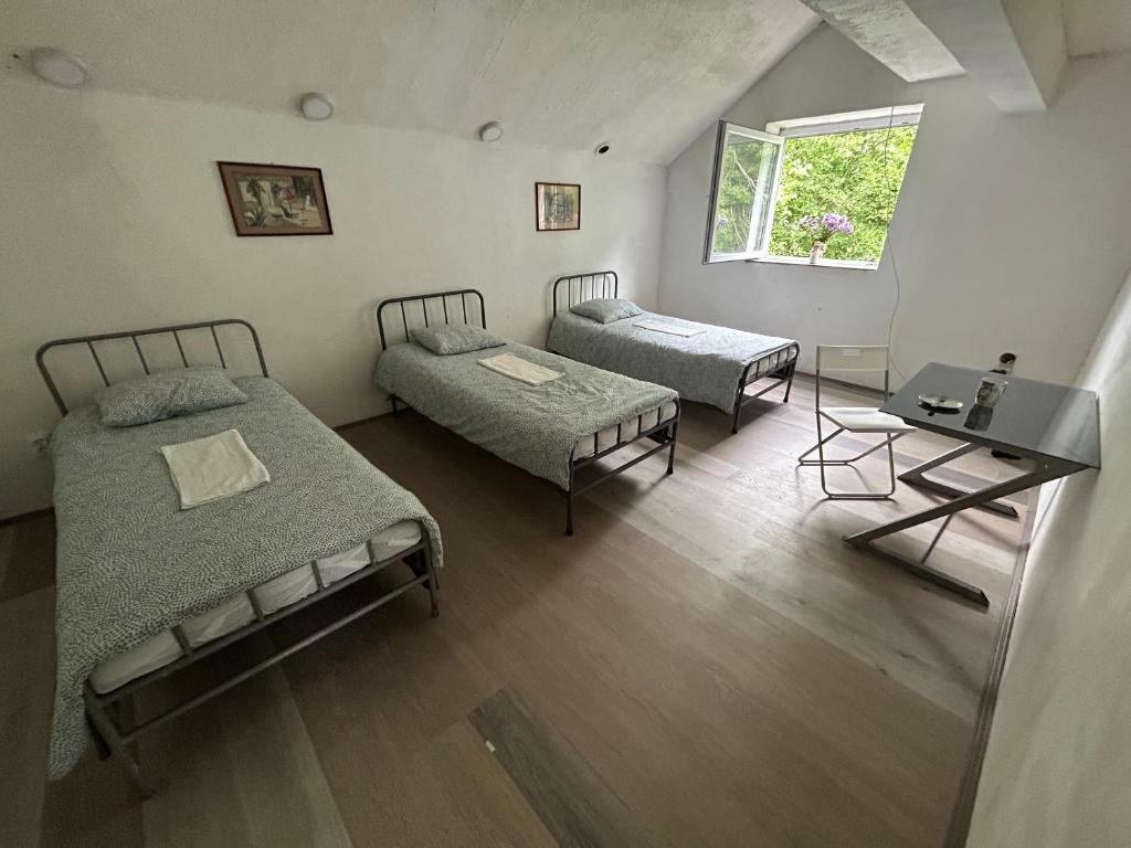 Krevet ili kreveti u jedinici u okviru objekta Belgrade Hostel Shambala