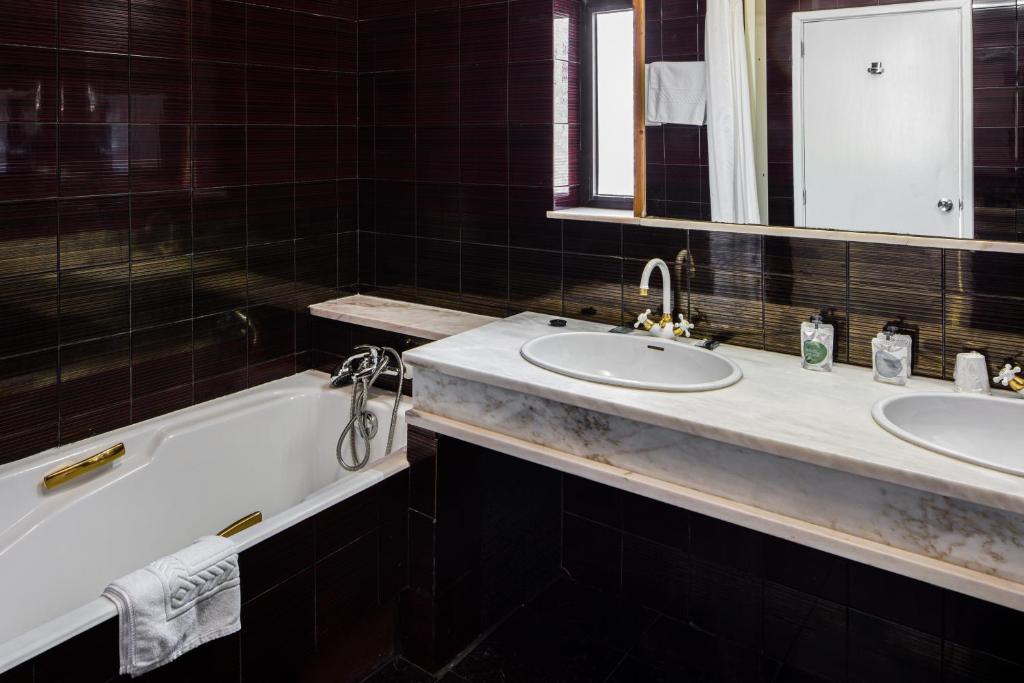 Koupelna v ubytování Hotel Lara
