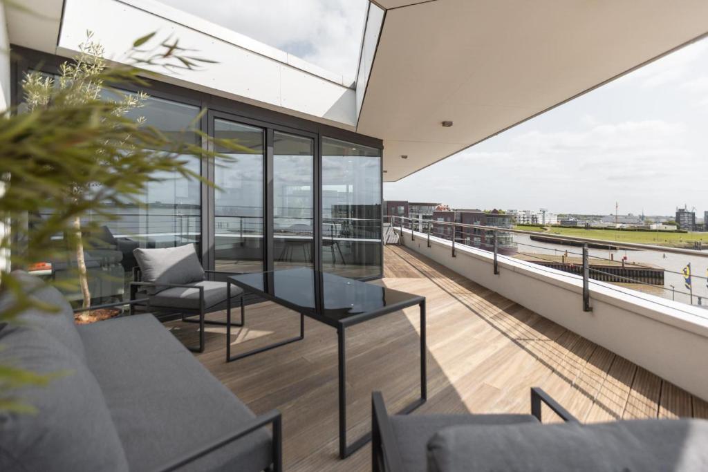 Balkón nebo terasa v ubytování Bheaven I Penthouse Premium Apartment