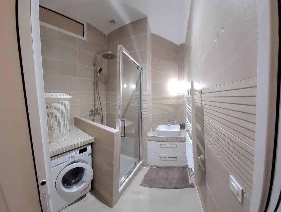 Koupelna v ubytování BLUMENTHAL