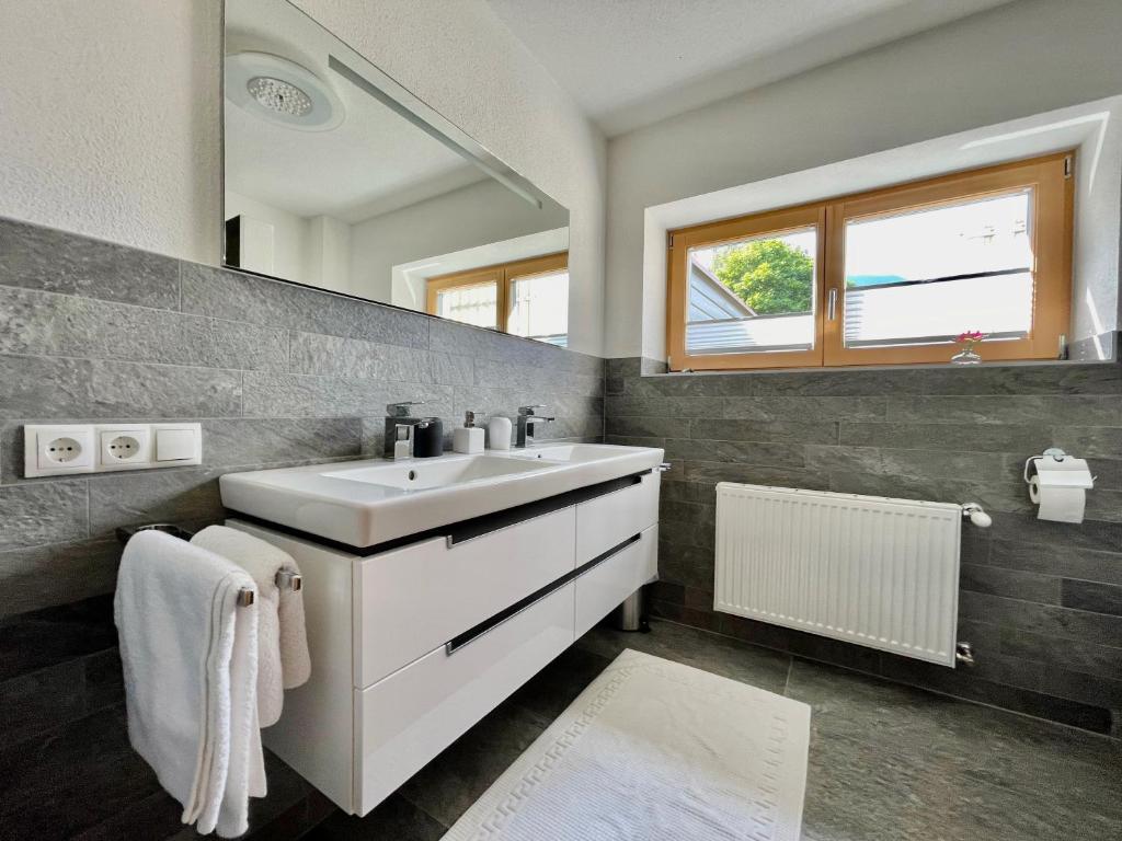 Koupelna v ubytování Bio Apartment - Der Steinadler