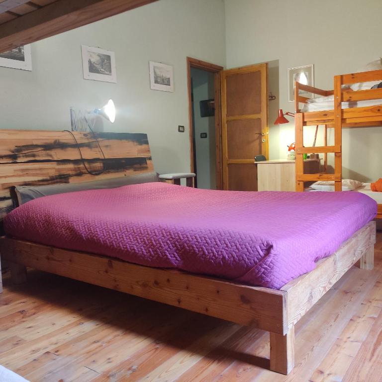 Postel nebo postele na pokoji v ubytování Chalet Morier