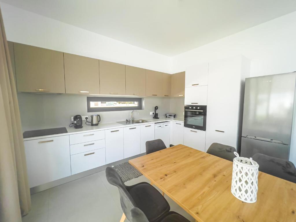 Kuchyň nebo kuchyňský kout v ubytování Nelia Panorama Villa