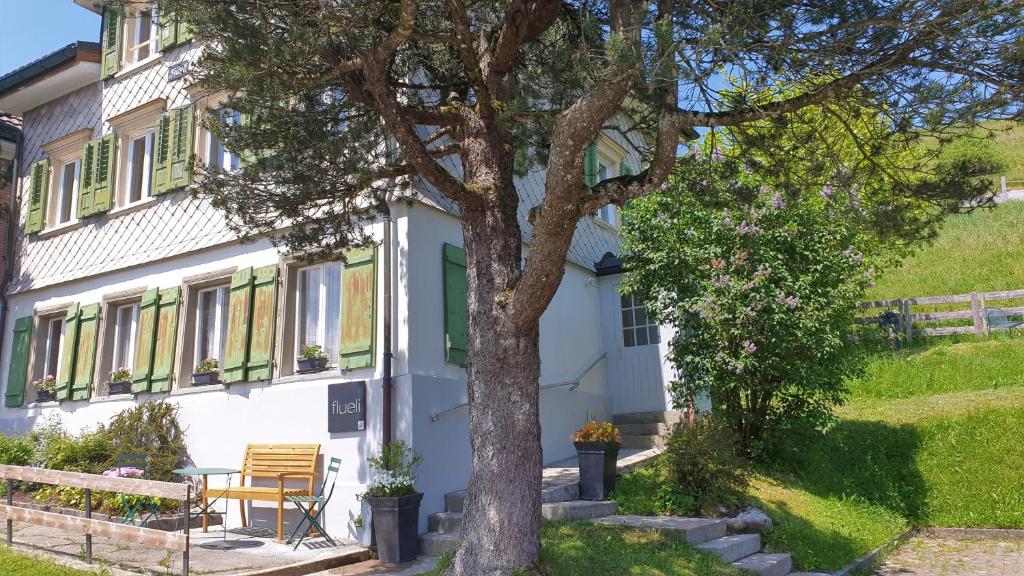 Zahrada ubytování flueli holiday home urnaesch