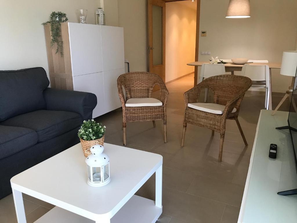 Posezení v ubytování Apartaments Les Palmeres Coma-ruga