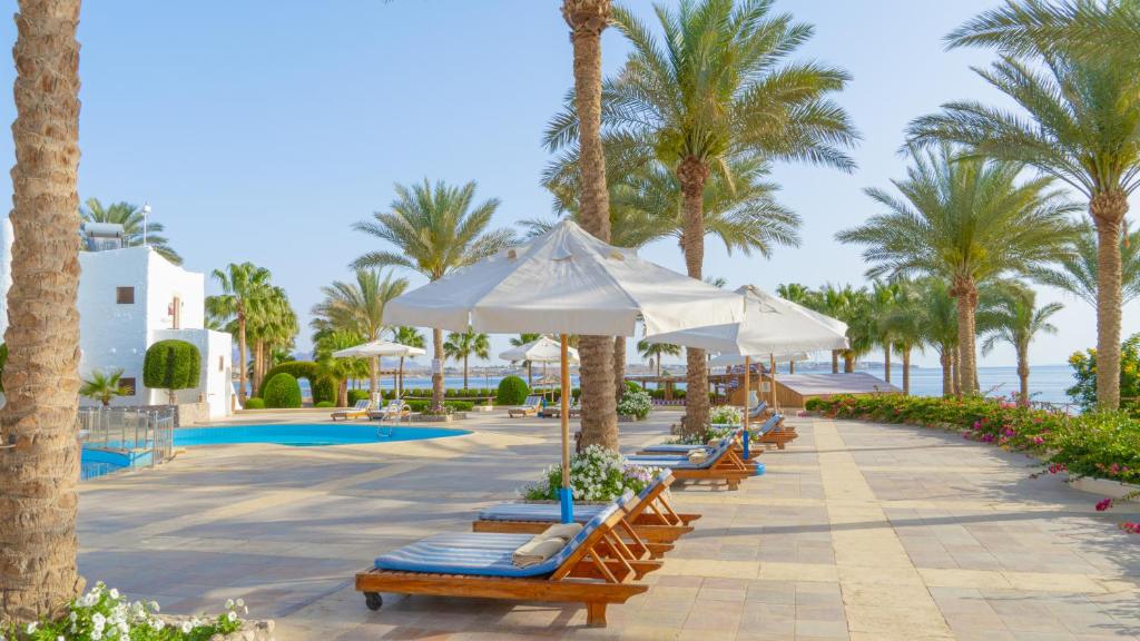 Bazén v ubytování Sharm Club Beach Resort nebo v jeho okolí