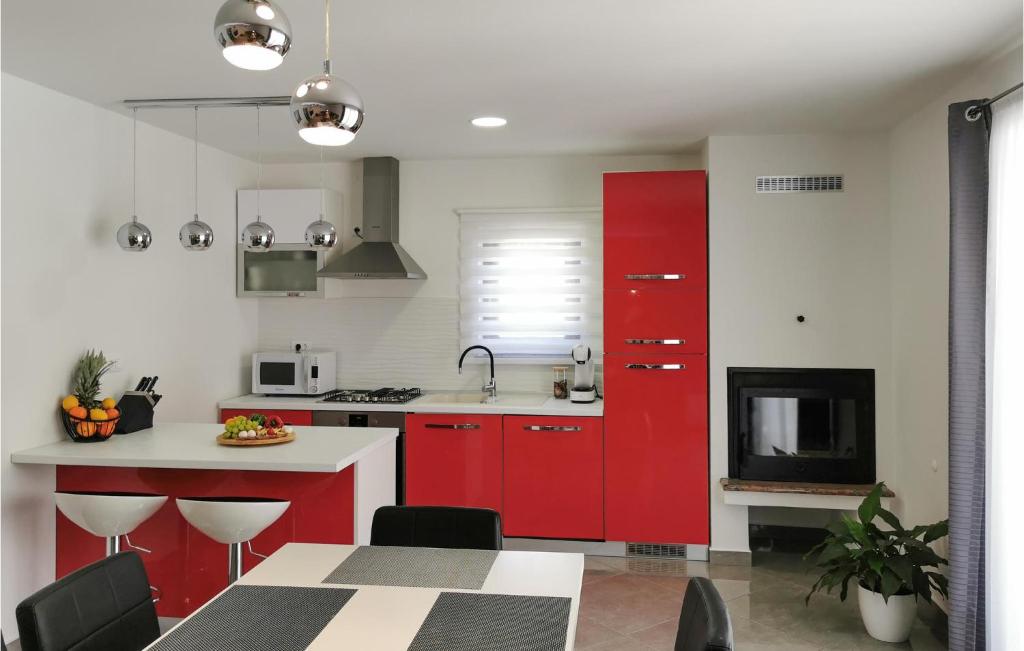 Una cocina o zona de cocina en Awesome Apartment In Svetvincenat With Wifi