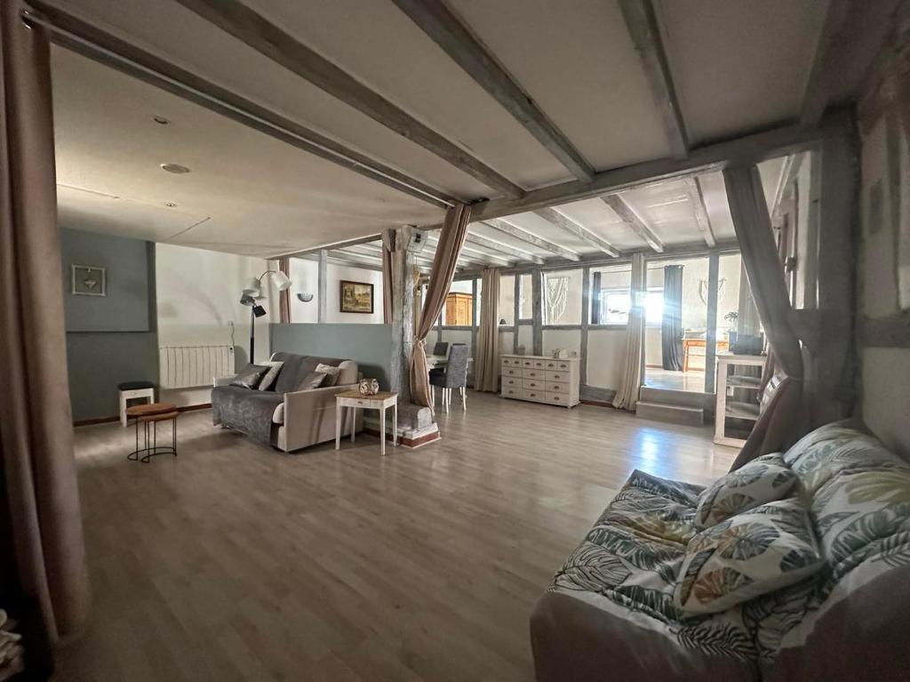 Część wypoczynkowa w obiekcie Gîte au Giessen - Loft