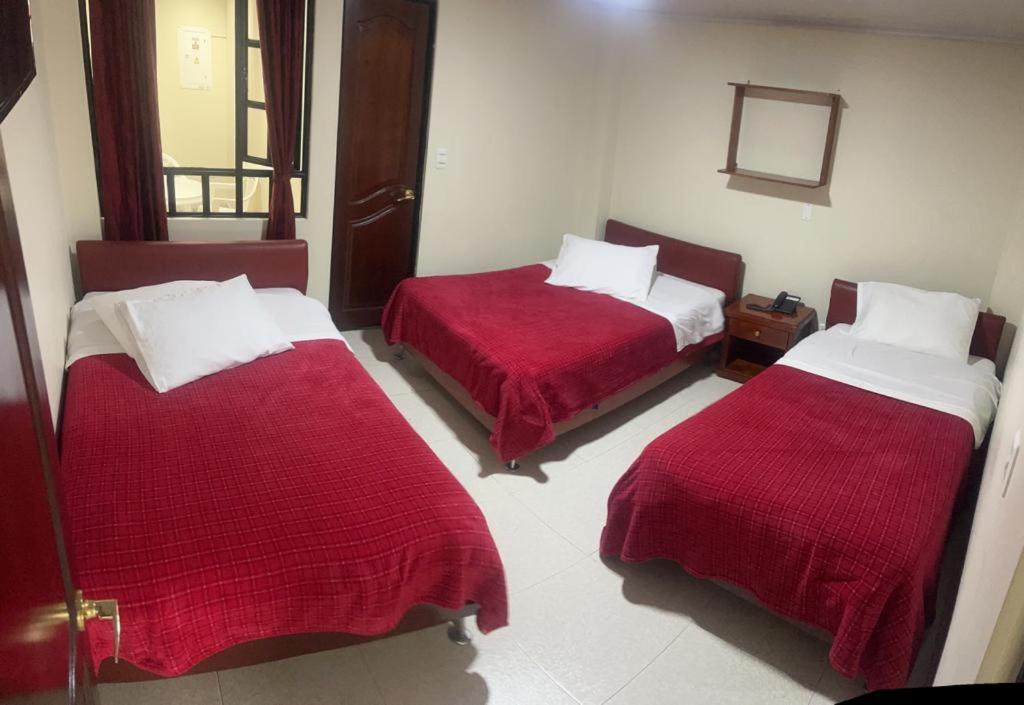 Postel nebo postele na pokoji v ubytování Hotel Vigua