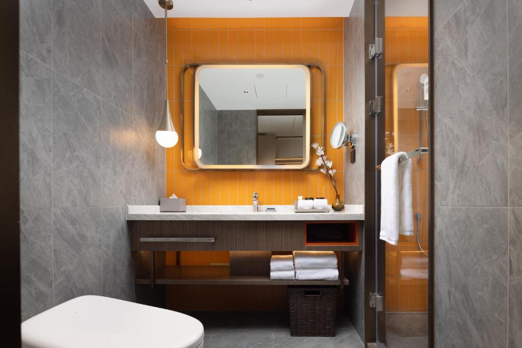 Koupelna v ubytování Home2 Suites by Hilton Beijing Shunyi