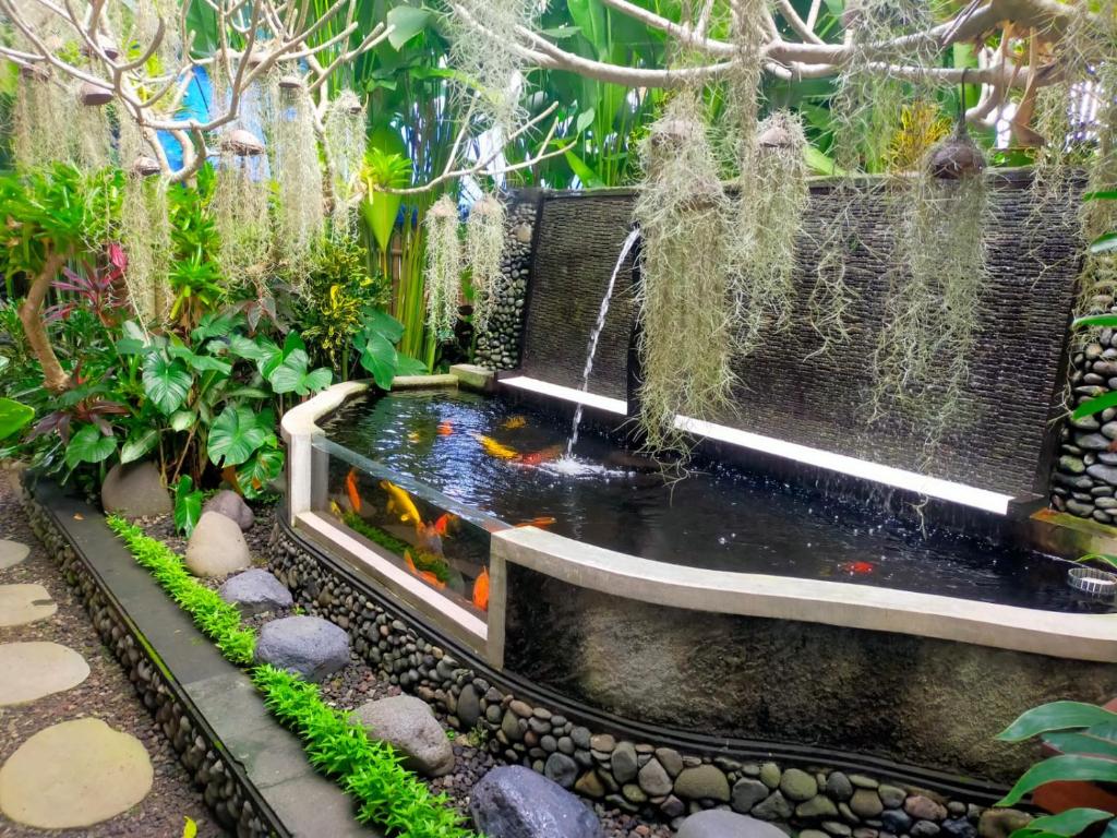 Zahrada ubytování Alam Pracetha Bali Ubud