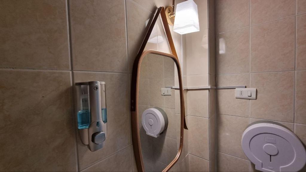 Koupelna v ubytování Hotel Asturias