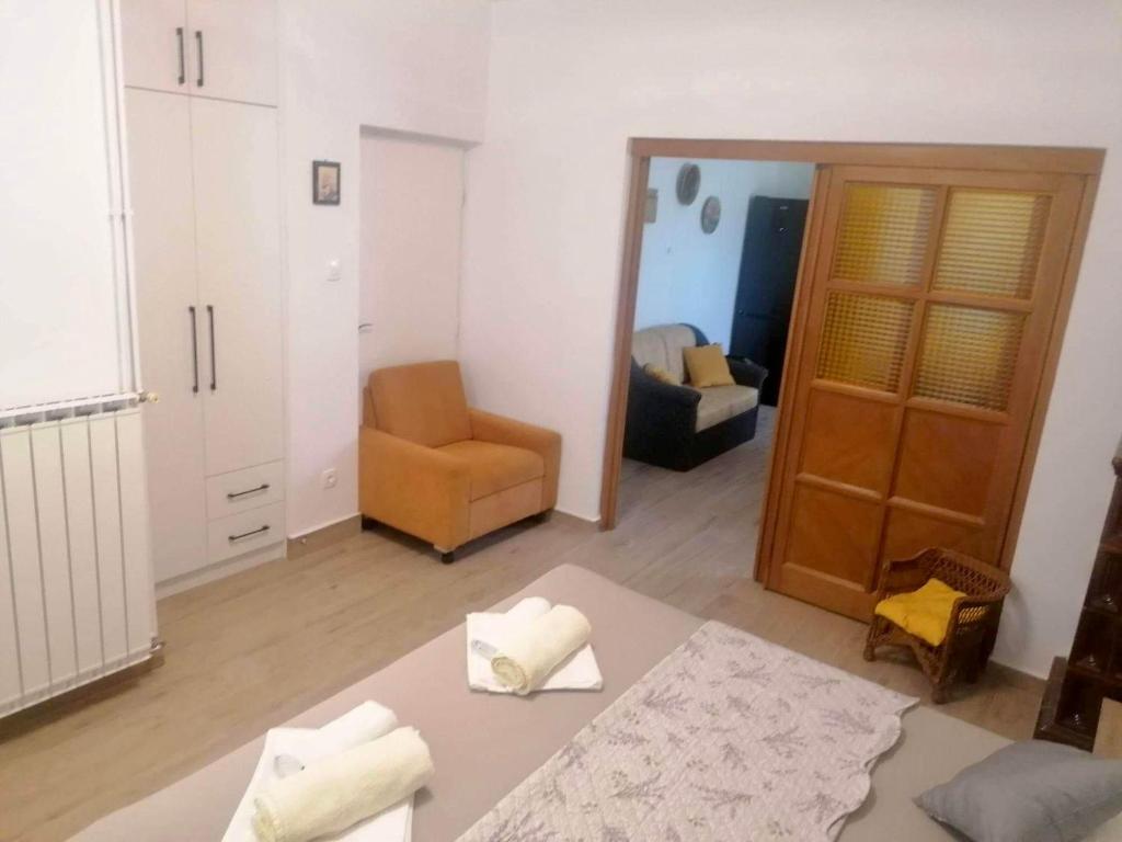 Postel nebo postele na pokoji v ubytování Apartments and rooms Krstina
