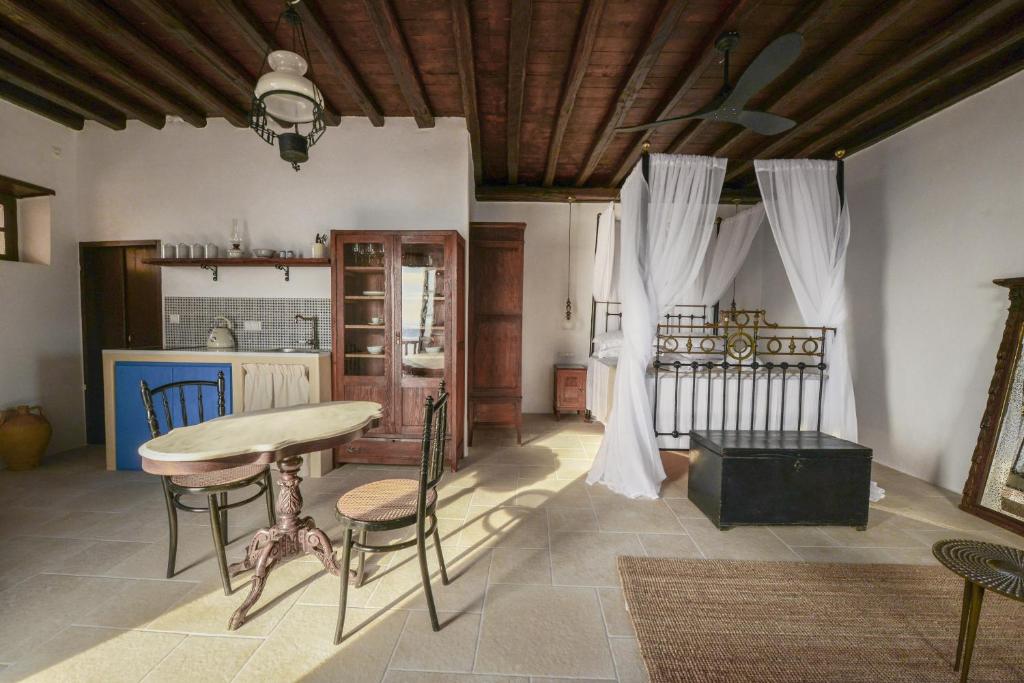 Posezení v ubytování Castrum Traditional Sunset Suites