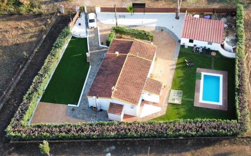 מבט מלמעלה על Alojamientos Rurales La Codosera