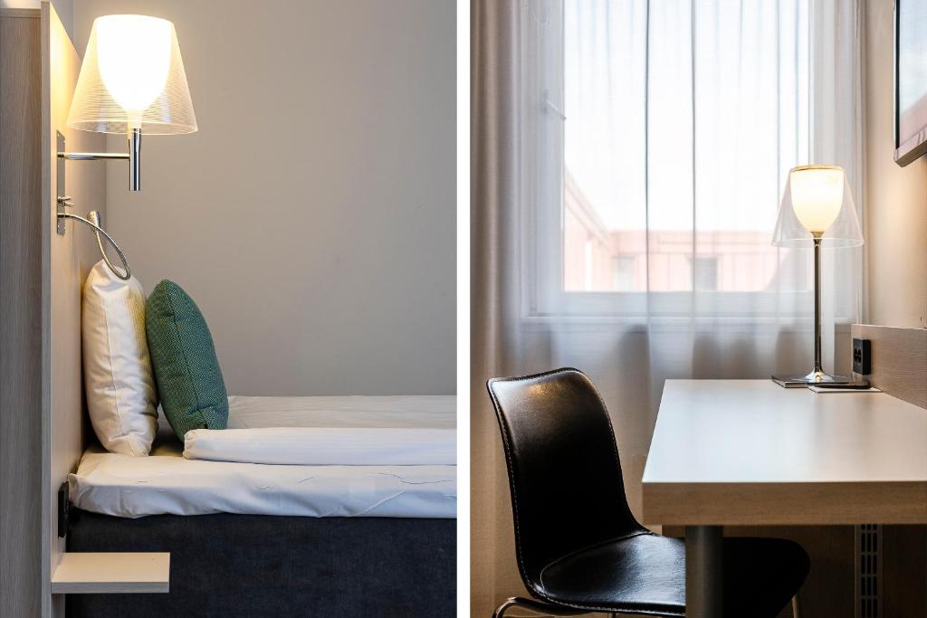 Postel nebo postele na pokoji v ubytování Quality Hotel Sundsvall