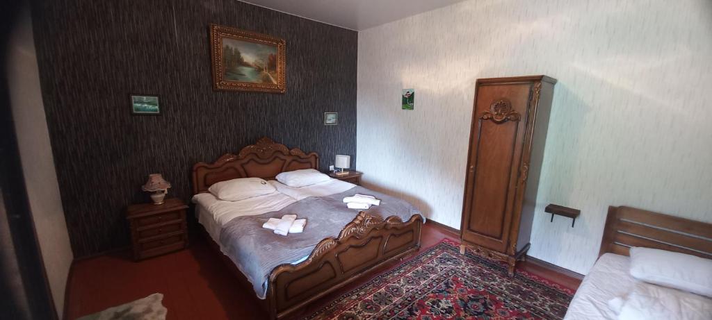 Postel nebo postele na pokoji v ubytování Inside