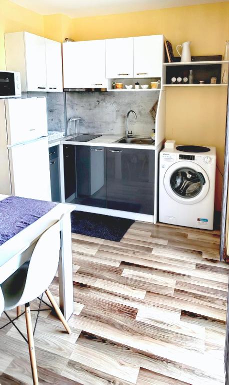 Kuchyň nebo kuchyňský kout v ubytování Family Apartments Amadeus lux