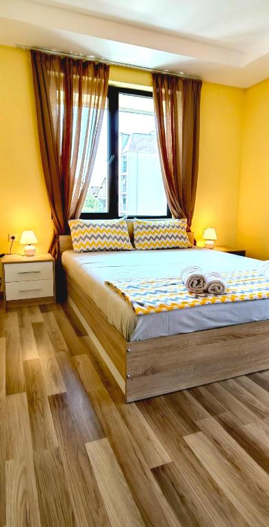 Postel nebo postele na pokoji v ubytování Family Apartments Amadeus lux