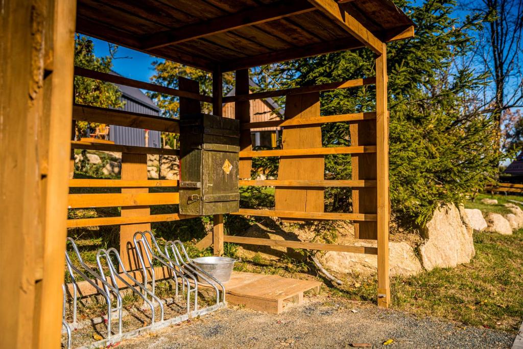 Zahrada ubytování Domandi mountain holiday lodges