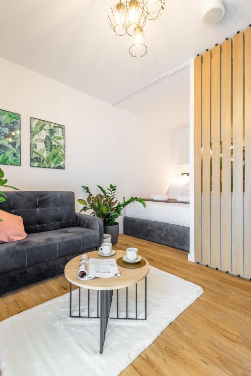 Posezení v ubytování Apartamenty Jaworska 4 Wrocław