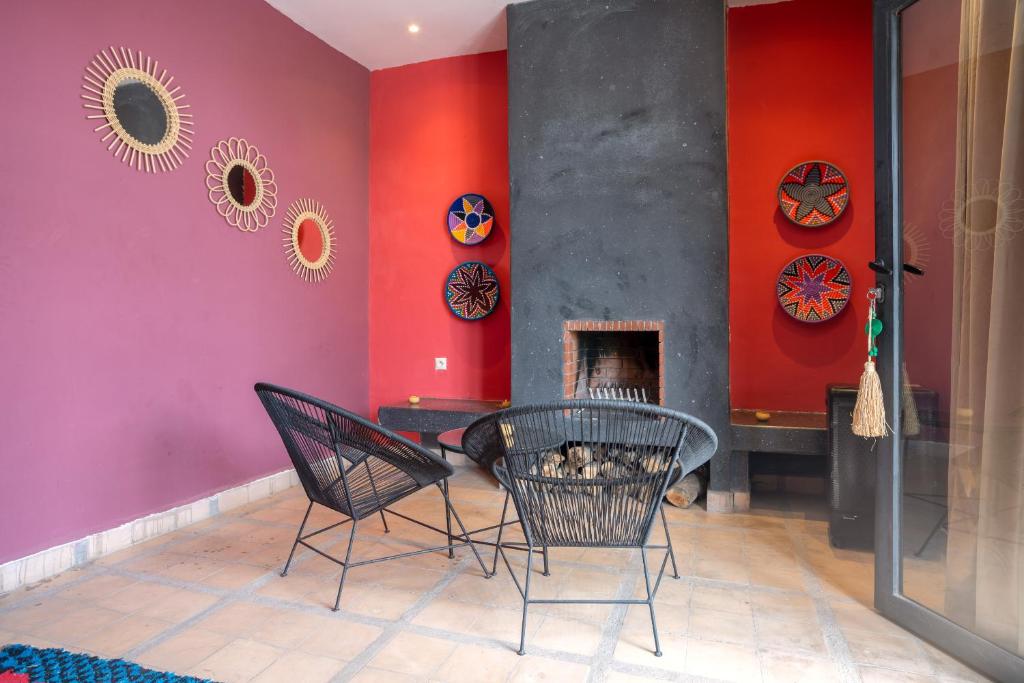 Posezení v ubytování La Fattoria Ecolodge