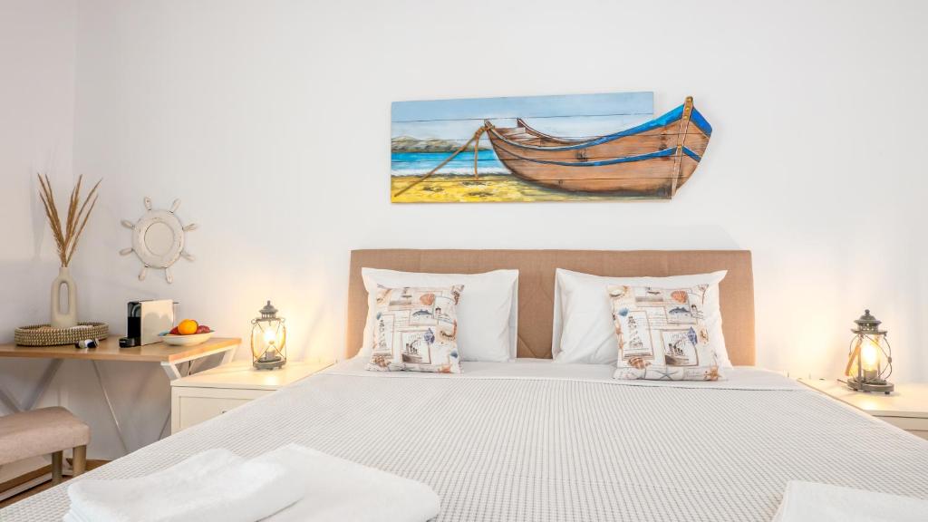 Postel nebo postele na pokoji v ubytování Pamina Mare