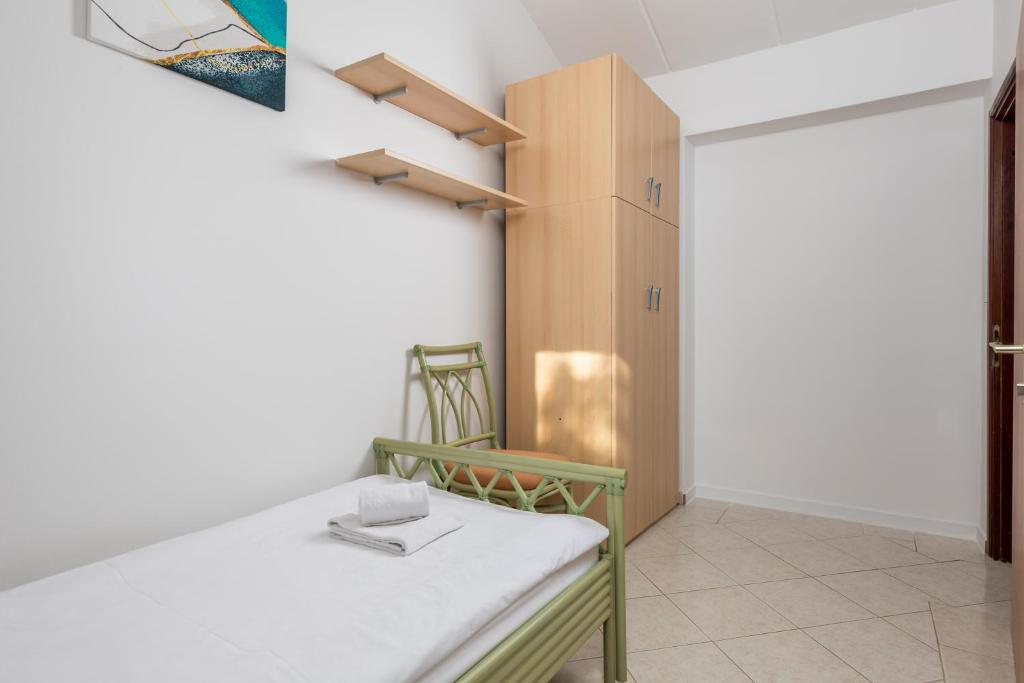 Łóżko lub łóżka w pokoju w obiekcie Rona apartment Janja