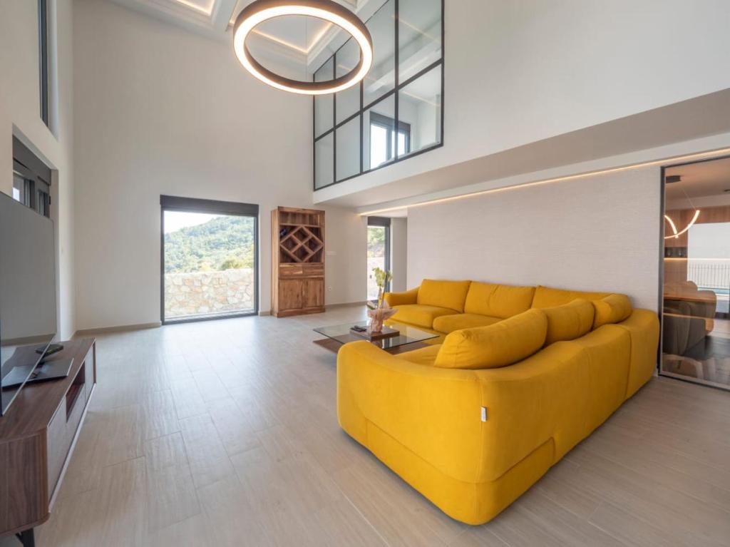 Prostor za sedenje u objektu Seaview Villa with pool-Vanja