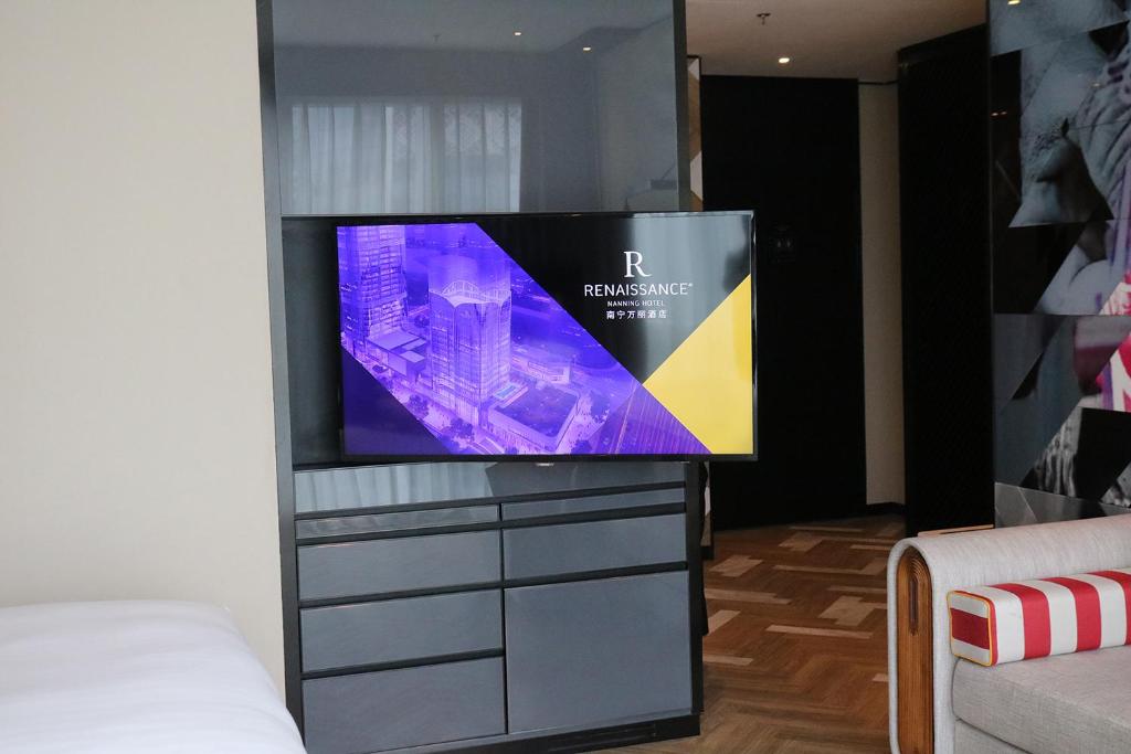 TV a/nebo společenská místnost v ubytování Renaissance Nanning Hotel