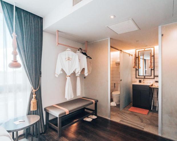 Koupelna v ubytování SOOKNIRUND HOTEL